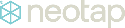 Neotap-logo-grau Neotap Logo in blau und grau